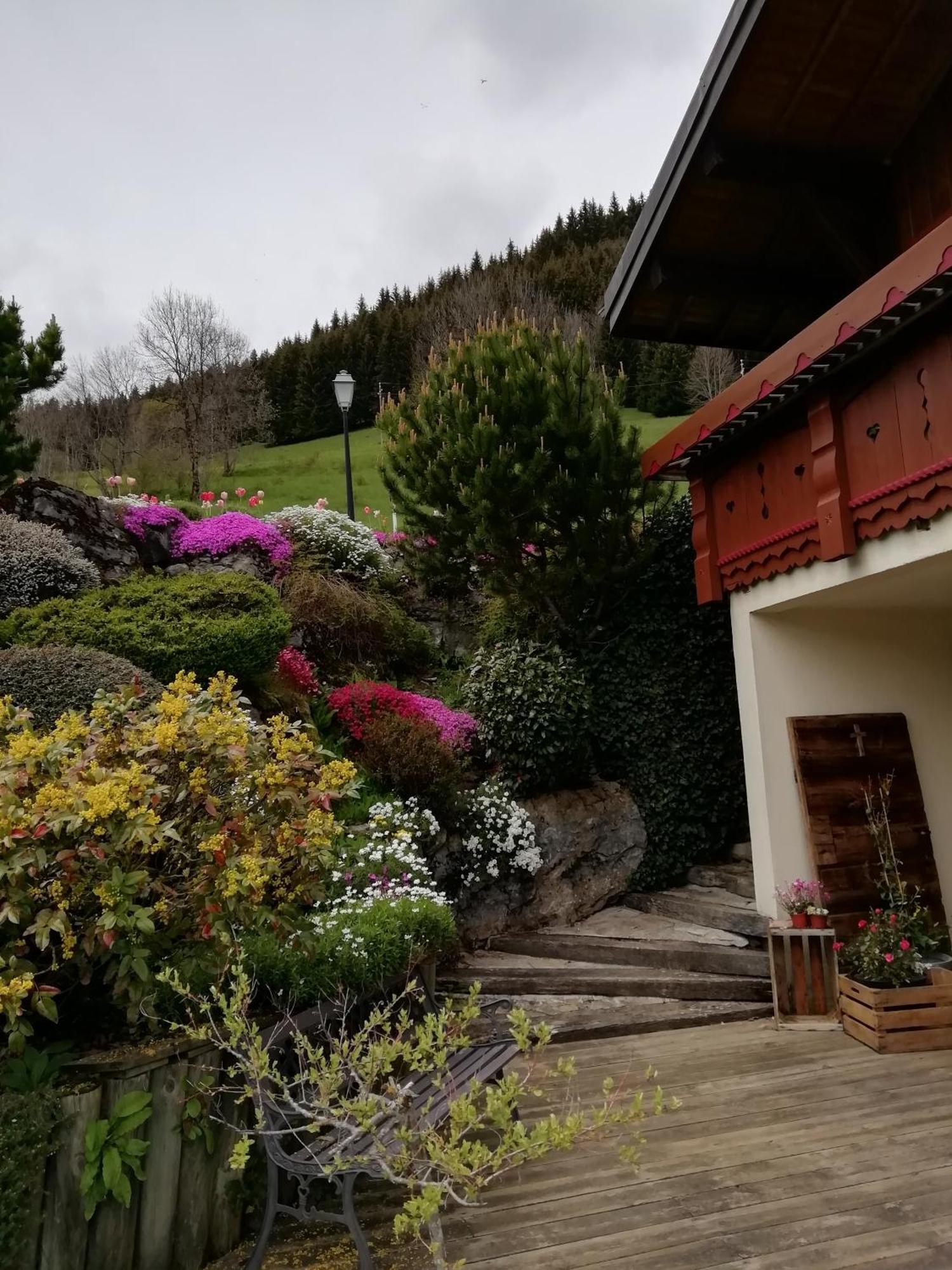 Chambres En Chalet Petit Dejeuner Inclus La Cote d'Arbroz Buitenkant foto
